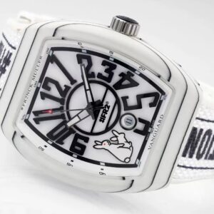 FRANCK MULLER REPLICA 1:1 WATCH RABBIT DIAL CARBON CASE AB FACTORY 44X54MM 4 ĐỒNG HỒ FRANCK MULLER REPLICA 11 MẶT TRẮNG VỎ SỢI CACBON AB FACTORY 44X54MM