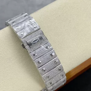 ĐỒNG HỒ NAM CARTIER SANTOS REP 11 ĐÍNH FULL ĐÁ MÁY AUTOMATIC AMG 40MM 7 ĐỒNG HỒ NAM CARTIER SANTOS REP 11 ĐÍNH FULL ĐÁ MÁY AUTOMATIC AMG 40MM