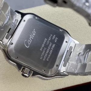 ĐỒNG HỒ NAM CARTIER SANTOS REP 11 ĐÍNH FULL ĐÁ MÁY AUTOMATIC AMG 40MM 6 ĐỒNG HỒ NAM CARTIER SANTOS REP 11 ĐÍNH FULL ĐÁ MÁY AUTOMATIC AMG 40MM