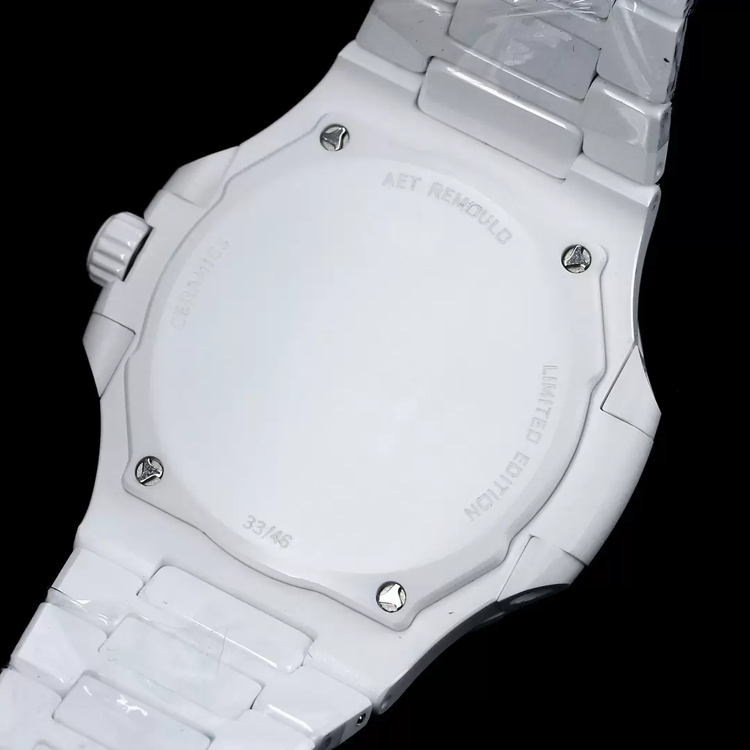 ĐỒNG HỒ PATEK PHILIPPE NAUTILUS 5711 VỎ GỐM CERAMIC REP 11 MÀU TRẮNG 40MM (3) ĐỒNG HỒ PATEK PHILIPPE NAUTILUS 5711 VỎ GỐM CERAMIC REP 11 MÀU TRẮNG 40MM