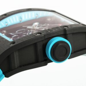 RICHARD MILLE RM055 REPLICA WATCH BLUE DIAL ZF FACTORY 49.9X42.7MM 4 ĐỒNG HỒ RICHARD MILLE RM055 REPLICA 11 MẶT XANG DƯƠNG LỘ CƠ NHÀ MÁY ZF 49.9X42.7MM