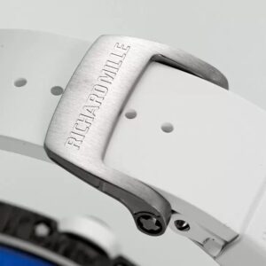 RICHARD MILLE RM055 REPLICA WATCHES CARBON CASE WHITE RUBBER STRAP ZF FACTORY 49.9X42.7MM 6 ĐỒNG HỒ RICHARD MILLE RM055 REPLICA 11 VIỀN CACBON DÂY CAO SU TRẮNG CAO CẤP ZF FACTORY 49.9X42.7MM