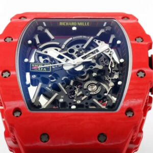 RICHARD MILLE RM35-02 REP 11 WATCH CACBON FULL RED ZF FACTORY 44MM 2 ĐỒNG HỒ RICHARD MILLE RM35-02 REP 11 VỎ CACBON DÂY CAO SU CAO CẤP NHÀ MÁY ZF 44MM