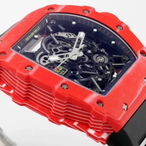 RICHARD MILLE35-02 REPLICA 1:1 WATCH RED CACBON CASE NTPT ZF FACTORY 44MM 5 ĐỒNG HỒ RICHARD MILLE35-02 REPLICA 11 MÀU ĐỎ SỢI CACBON NTPT ZF FACTORY 44MM