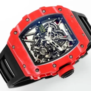 RICHARD MILLE35-02 REPLICA 1:1 WATCH RED CACBON CASE NTPT ZF FACTORY 44MM 3 ĐỒNG HỒ RICHARD MILLE35-02 REPLICA 11 MÀU ĐỎ SỢI CACBON NTPT ZF FACTORY 44MM