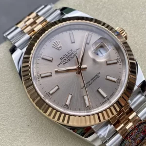 ROLEX DATEJUST 126331 REPLICA 11 WATCH JUBILEE STRAP CLEAN FACTORY 41MM 2 ĐỒNG HỒ ROLEX DATEJUST 126331 REPLICA 11 CỌC SỐ DẠ QUANG DÂY OYSTER CLEAN FACTORY 41MM