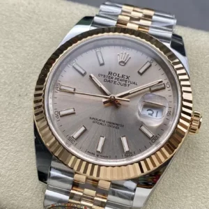 ROLEX DATEJUST 126331 REPLICA 11 WATCH JUBILEE STRAP CLEAN FACTORY 41MM 3 ĐỒNG HỒ ROLEX DATEJUST 126331 REPLICA 11 CỌC SỐ DẠ QUANG DÂY OYSTER CLEAN FACTORY 41MM