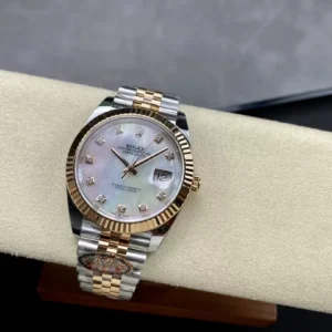 ROLEX DATEJUST 126331 REPLICA WATCH MOP DIAL JUBILEE STRAP CLEAN 41MM 3 ĐỒNG HỒ ROLEX DATEJUST 126331 REPLICA 11 MẶT KHẢM TRAI CỌC SỐ ĐÍNH ĐÁ CLEAN 41MM