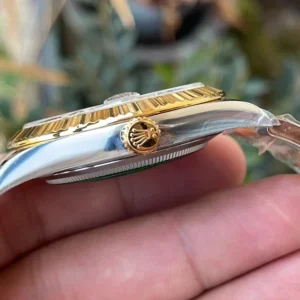 ROLEX DATEJUST 126333 REPLICA WATCH YELLOW PLATED GOLD CLEAN 41MM 5 ĐỒNG HỒ ROLEX DATEJUST 126333 REP11 DÂY THÉP CỌC SỐ LA MÃ NHÀ MÁY CLEAN 41MM