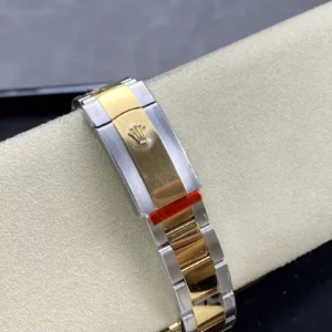 ROLEX DATEJUST 126333 REPLICA WATCHES BLACK DIAL DEMI YELLOW GOLD CLEAN 41MM 7 ĐỒNG HỒ ROLEX DATEJUST 126333 REPLICA 11 MẶT ĐEN CỌC SỐ DẠ QUANG NHÀ MÁY CLEAN 41MM