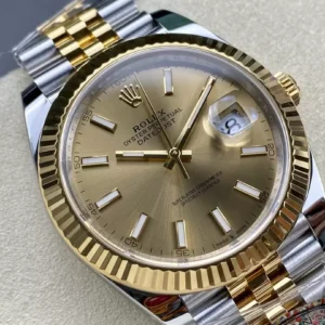 ĐỒNG HỒ ROLEX DATEJUST REP1:1 MẶT SỐ VÀNG CHAMPAGNE CỌC SỐ DẠ QUANG 41MM 2 ĐỒNG HỒ ROLEX DATEJUST REP11 MẶT SỐ VÀNG CHAMPAGNE CỌC SỐ DẠ QUANG 41MM