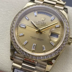 ROLEX DAY-DATE 228348 REPLICA 11 WATCH REFINE WEIGHT Q FACTORY 40MM 2 ĐỒNG HỒ ROLEX DAY-DATE 228348 REP 11 TINH CHỈNH TRỌNG LƯỢNG NHÀ MÁY Q 40MM