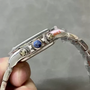 ROLEX DAYTONA 126509 COSMOGRAPH IMITATION WATCHES BLACK DIAL RHINESTONE HOURS QF FACTORY 40MM 4 ĐỒNG HỒ ROLEX DAYTONA 126509 COSMOGRAPH REPLICA 11 CỌC SỐ ĐÍNH ĐÁ NHÀ MÁY QF 40MM