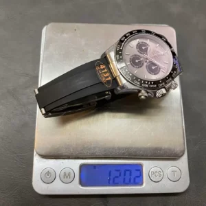 ROLEX DAYTONA 126519 COSMOGRAPH BEST COPIES WATCH GREY DIAL BLACK CERAMIC CASE INDEX HOURS Q FACTORY 40MM 7 ĐỒNG HỒ ROLEX DAYTONA 126519 COSMOGRAPH REP 11 VIỀN CERAMIC NHÀ MÁY Q 40MM