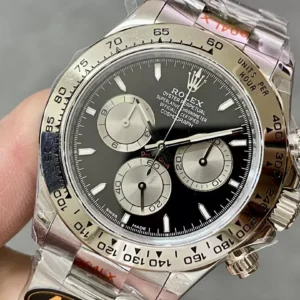 ROLEX DAYTONA COSMOGRAPH 126509 COPIES WATCHES BLACK DIAL INDEX HOURS PLATINUM PLATE QF FACTORY 40MM 1 ĐỒNG HỒ ROLEX DAYTONA COSMOGRAPH 126509 REP 11 CỌ SỐ DẠ QUANG Q FACTORY 40MM