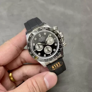 ĐỒNG HỒ ROLEX DAYTONA COSMOGRAPH REP 11 MẶT ĐEN NIỀNG CERAMIC NHÀ MÁY Q 40MM 3 ĐỒNG HỒ ROLEX DAYTONA COSMOGRAPH REP 11 MẶT ĐEN NIỀNG CERAMIC NHÀ MÁY Q 40MM