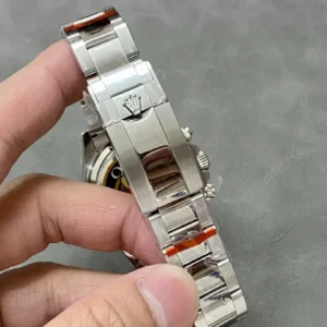 ROLEX DAYTONA COSMOGRAPH BEST REPLICA WATCHES PLATINUM DIAL INDEX HOURS Q FACTORY 40MM 6 ĐỒNG HỒ ROLEX DAYTONA COSMOGRAPH REPLICA 11 MẶT XÁM CỌC SỐ DẠ QUANG 40MM