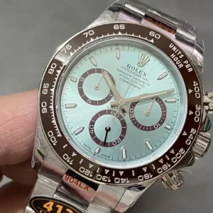 ROLEX DAYTONA COSMOGRAPH BEST COPIES WATCHES ICE BLUE DIAL INDEX HOURS CHRONOGRAPH 40MM 1 ĐỒNG HỒ ROLEX DAYTONA COSMOGRAPH REPLICA 11 MẶT XANH DƯƠNG CỌC SỐ DẠ QUANG 40MM
