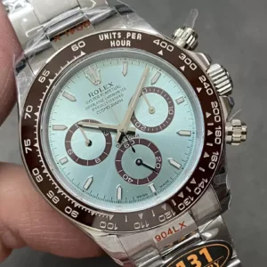 ROLEX DAYTONA COSMOGRAPH BEST COPIES WATCHES ICE BLUE DIAL INDEX HOURS CHRONOGRAPH 40MM 2 ĐỒNG HỒ ROLEX DAYTONA COSMOGRAPH REPLICA 11 MẶT XANH DƯƠNG CỌC SỐ DẠ QUANG 40MM