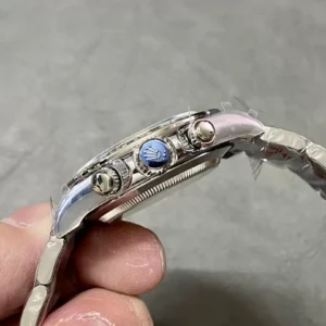 ĐỒNG HỒ ROLEX DAYTONA REPLICA 1:1 MẶT XANH DƯƠNG NIỀNG CHOCOLATE 40MM 4 ĐỒNG HỒ ROLEX DAYTONA REPLICA 11 MẶT XANH DƯƠNG NIỀNG CHOCOLATE 40MM