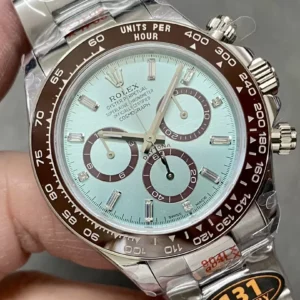 ĐỒNG HỒ ROLEX DAYTONA REPLICA 1:1 MẶT XANH DƯƠNG NIỀNG CHOCOLATE 40MM 1 ĐỒNG HỒ ROLEX DAYTONA REPLICA 11 MẶT XANH DƯƠNG NIỀNG CHOCOLATE 40MM