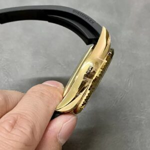 ROLEX SKY DWELLER 336238 REP BLACK DIAL WATCH PLATED GOLD 42MM 5 ĐỒNG HỒ ROLEX SKY DWELLER 336238 REP 11 MẶT ĐEN MẠ VÀNG DÂY CAO SU CAO CẤP 42MM