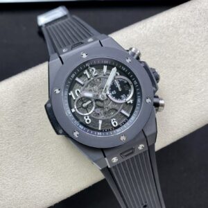 HUBLOT BIG BANG UNICO REPLICA WATCH CERAMIC BBF FACTORY 45MM 1 ĐỒNG HỒ CHẾ TÁC HUBLOT BIG BANG UNICO MẶT XÁM VIỀN GỐM NHÀ MÁY BBF 45MM