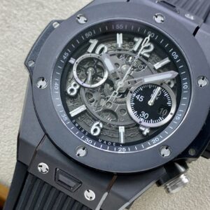 HUBLOT BIG BANG UNICO REPLICA WATCH CERAMIC BBF FACTORY 45MM 2 ĐỒNG HỒ CHẾ TÁC HUBLOT BIG BANG UNICO MẶT XÁM VIỀN GỐM NHÀ MÁY BBF 45MM