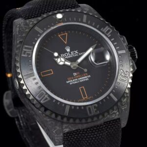 ROLEX SEA-DWELLER M126600 REPLICA WATCH YELLOW DIAL DIW FACTORY 43MM 1 ĐỒNG HỒ ROLEX SEA-DWELLER M126600 CHẾ TÁC VỎ SỢI CACBON DIW FACTORY 43MM