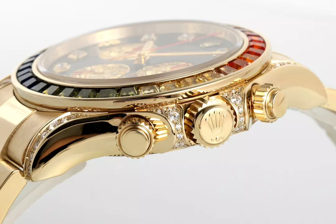 ĐỒNG HỒ ROLEX DAYTONA RAINBOW SUPER FAKE GOLD ĐÍNH ĐÁ ZFACTORY 40MM (4) ĐỒNG HỒ ROLEX DAYTONA RAINBOW SUPER FAKE GOLD ĐÍNH ĐÁ ZFACTORY 40MM (1)