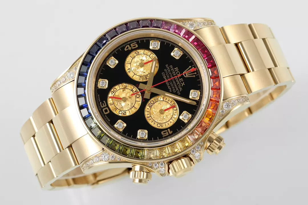 ĐỒNG HỒ ROLEX DAYTONA RAINBOW SUPER FAKE GOLD ĐÍNH ĐÁ ZFACTORY 40MM (8) ĐỒNG HỒ ROLEX DAYTONA RAINBOW SUPER FAKE GOLD ĐÍNH ĐÁ ZFACTORY 40MM (1)