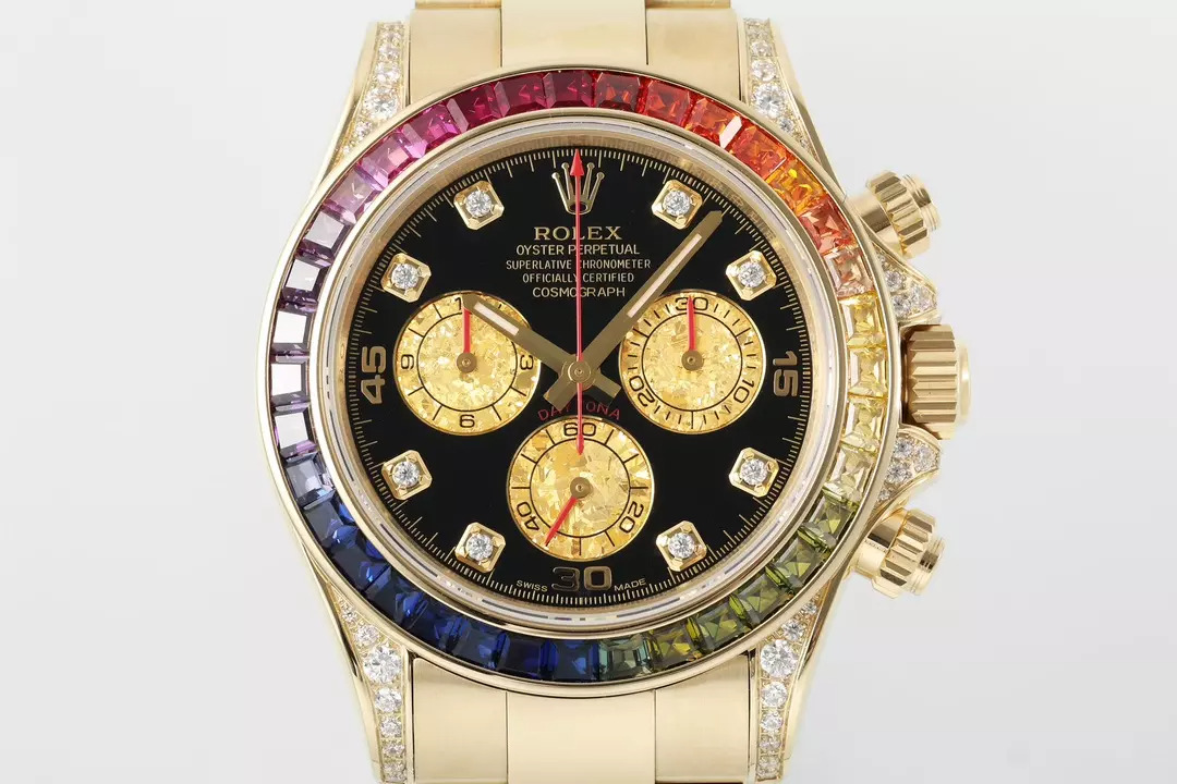 ĐỒNG HỒ ROLEX DAYTONA RAINBOW SUPER FAKE GOLD ĐÍNH ĐÁ ZFACTORY 40MM (9) ĐỒNG HỒ ROLEX DAYTONA RAINBOW SUPER FAKE GOLD ĐÍNH ĐÁ ZFACTORY 40MM (1)