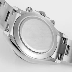 ROLEX DAYTONA RAINBOW SUPER FAKE WATCH STEEL BLACK DIAL ZF 40MM 8 ĐỒNG HỒ ROLEX DAYTONA RAINBOW SUPER FAKE SILVER CỌC SỐ ĐÁ ZFACTORY 40MM (1)