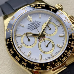 ROLEX DAYTONA REPLICA WATCH WHITE DIAL 140G V6 Q FACTORY 40MM 2 ĐỒNG HỒ ROLEX DAYTONA REP 11 MÀU GOLD TRỌNG LƯỢNG 140G V6 QF 40MM (1)