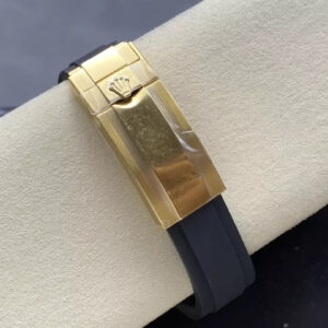 ROLEX DAYTONA REPLICA WATCHES BLACK DIAL V6 140G Q FACTORY 40MM 7 ĐỒNG HỒ ROLEX DAYTONA REPLICA V6 MÀU GOLD MẶT ĐEN 140G QF 40MM (1)