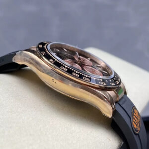 ROLEX DAYTONA REPLICA WATCHES V6 ROSE GOLD FLEX OYSTER STRAP 140G QF 40MM 5 ĐỒNG HỒ ROLEX DAYTONA REPLICA V6 ROSE GOLD CỌC SỐ DẠ QUANG 140G QF 40MM (1)