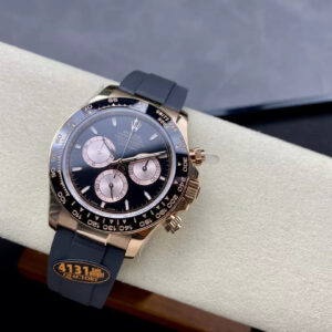 ROLEX DAYTONA REPLICA WATCHES V6 ROSE GOLD FLEX OYSTER STRAP 140G QF 40MM 3 ĐỒNG HỒ ROLEX DAYTONA REPLICA V6 ROSE GOLD CỌC SỐ DẠ QUANG 140G QF 40MM (1)