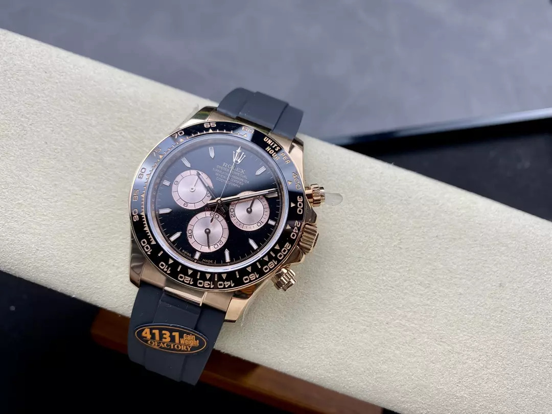 ĐỒNG HỒ ROLEX DAYTONA REPLICA V6 ROSE GOLD CỌC SỐ DẠ QUANG 140G QF 40MM (7) ĐỒNG HỒ ROLEX DAYTONA REPLICA V6 ROSE GOLD CỌC SỐ DẠ QUANG 140G QF 40MM (1)