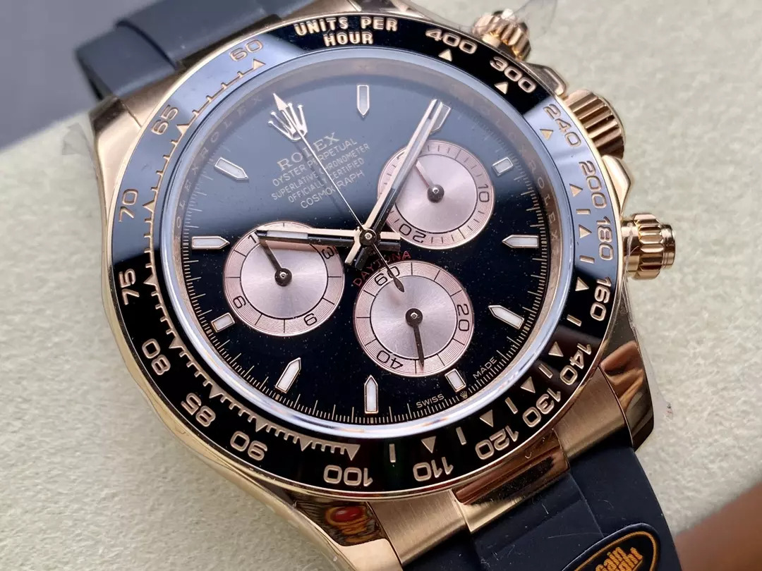 ĐỒNG HỒ ROLEX DAYTONA REPLICA V6 ROSE GOLD CỌC SỐ DẠ QUANG 140G QF 40MM (9) ĐỒNG HỒ ROLEX DAYTONA REPLICA V6 ROSE GOLD CỌC SỐ DẠ QUANG 140G QF 40MM (1)
