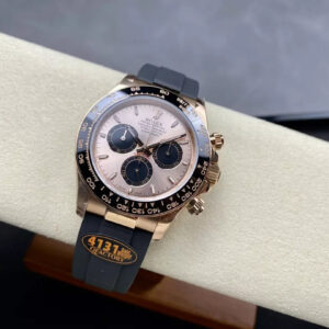 ROLEX DAYTONA REPLICA WATCHES LUMINOUS NUMBERS V6 ROSE GOLD 140G QF 40MM 3 ĐỒNG HỒ ROLEX DAYTONA REPLICA V6 ROSE GOLD TRỌNG LƯỢNG 140G QF 40MM (1)