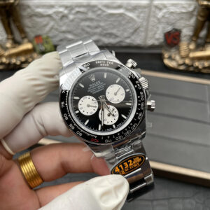 ROLEX DAYTONA SUPER FAKE WATCH MACHINE 4132 Q FACTORY 40MM 2 ĐỒNG HỒ ROLEX DAYTONA SUPER FAKE BỘ MÁY 4132 LỘ CƠ QFACTORY 40MM (1)