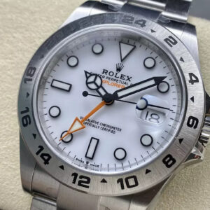 ROLEX EXPLORER REPLICA WATCH WHITE DIAL CLEAN FACTORY 42MM 1 ĐỒNG HỒ ROLEX EXPLORER NAM CỌC SỐ DẠ QUANG REPLICA CAO CẤP 42MM (1)