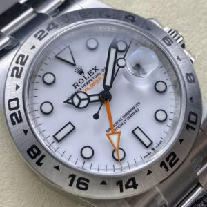 ROLEX EXPLORER REPLICA WATCH WHITE DIAL CLEAN FACTORY 42MM 2 ĐỒNG HỒ ROLEX EXPLORER NAM CỌC SỐ DẠ QUANG REPLICA CAO CẤP 42MM (1)