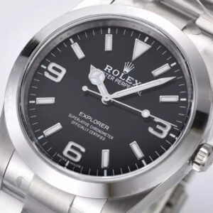 ROLEX EXPLORER REP 11 WATCH BLACK DIAL CLEAN FACTORY 39MM 1 ĐỒNG HỒ ROLEX EXPLORER REP 11 VIỀN TRƠN MẶT SỐ ĐEN NHÀ MÁY CLEAN 42MM (1)