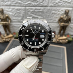 ROLEX SEA-DWELLER REPLICA WATCH BLACK CLEAN FACTORY 43MM 1 ĐỒNG HỒ ROLEX SEA-DWELLER NAM REPLICA MẶT SỐ ĐEN CLEAN FACTORY 43MM (1)