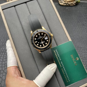ROLEX YACHT-MASTER SUPER FAKE WATCH CERAMIC BEZEL VS FACTORY 42MM 4 ĐỒNG HỒ ROLEX YACHT-MASTER SUPER FAKE MÀU GOLD VIỀN CERAMIC VS FACTORY 42MM (1)
