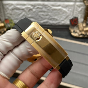 ROLEX YACHT-MASTER SUPER FAKE WATCH CERAMIC BEZEL VS FACTORY 42MM 8 ĐỒNG HỒ ROLEX YACHT-MASTER SUPER FAKE MÀU GOLD VIỀN CERAMIC VS FACTORY 42MM (1)