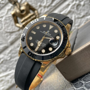 ROLEX YACHT-MASTER SUPER FAKE WATCH CERAMIC BEZEL VS FACTORY 42MM 3 ĐỒNG HỒ ROLEX YACHT-MASTER SUPER FAKE MÀU GOLD VIỀN CERAMIC VS FACTORY 42MM (1)