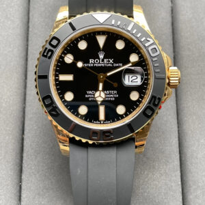 ROLEX YACHT-MASTER SUPER FAKE WATCH CERAMIC BEZEL VS FACTORY 42MM 1 ĐỒNG HỒ ROLEX YACHT-MASTER SUPER FAKE MÀU GOLD VIỀN CERAMIC VS FACTORY 42MM (1)