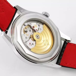 PATEK PHILIPPE CALATRAVA 6007G-010 REPLICA WATCH RED NEEDLE 40MM 7 ĐỒNG HỒ PATEK PHILIPPE CALATRAVA 6007G-010 MẶT ĐEN PPF 40MM